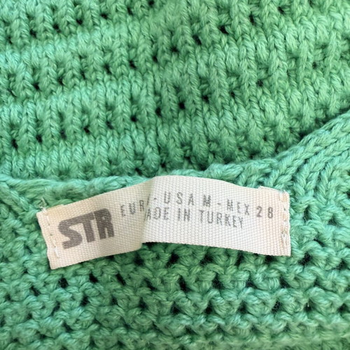 Zara knitted women's top, green, size S
