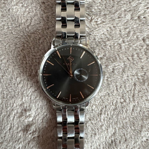 GANT Park Hill III watch like new, charcoal dial with rose gold details