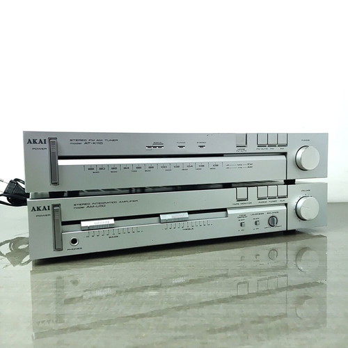 Akai AM-U110 & AT-K110 vintage Hi-Fi amplifier and radio set