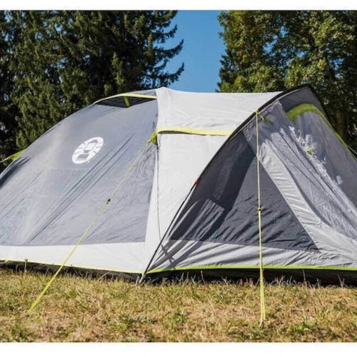 Coleman Darwin 4 Plus camping tent used, green, 4-season for 4 people