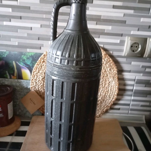 Kanata with glass inside for tsipouro used