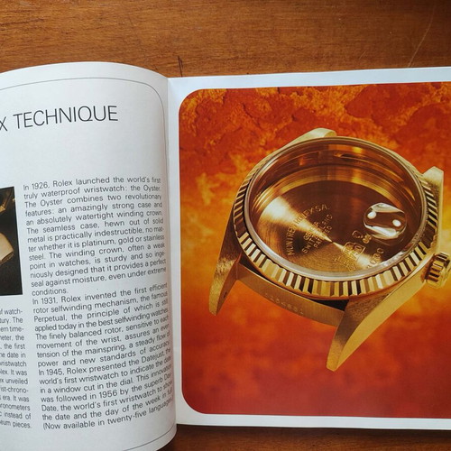 Vintage Rolex watch catalog 1977 like new