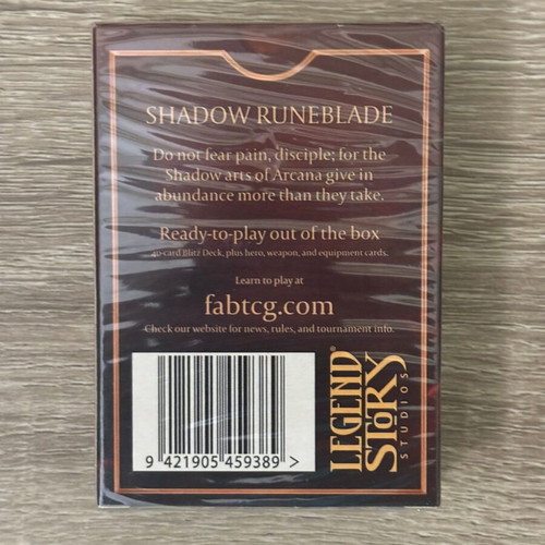 Flesh and Blood Monarch Chane Blitz Deck factory sealed
