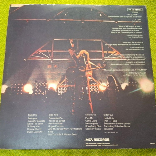 Neil Diamond Hot August Night 2XLP used, rock
