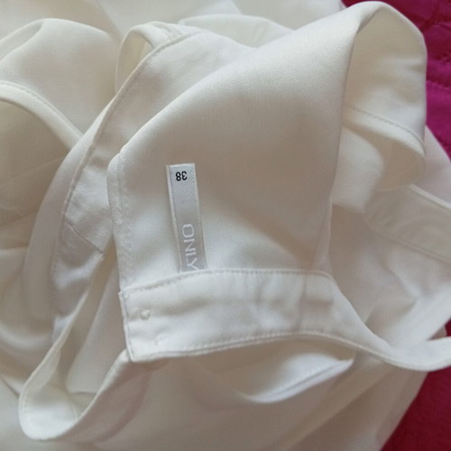 Only satin dress, size 38, white, lined