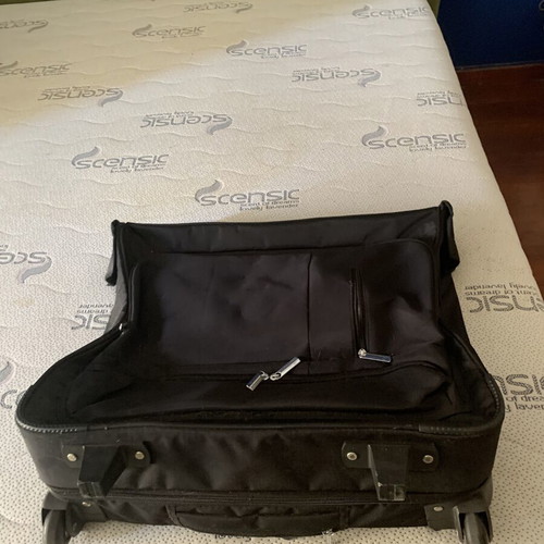 Suitcase travel bag A To Z Greek almost new, black crossbody