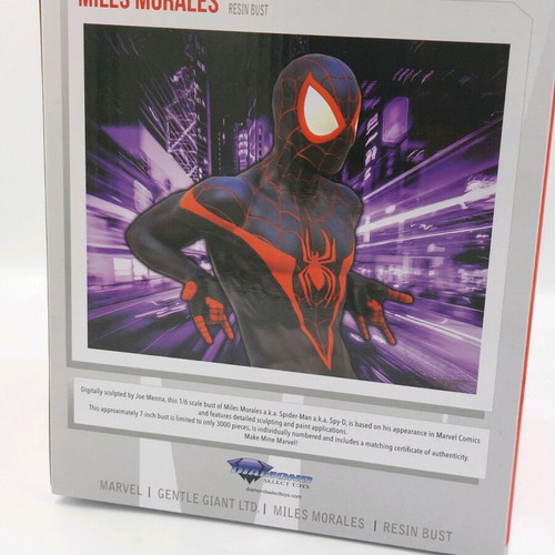Marvel Miles Morales Spiderman Resin Bust 7 Inch New