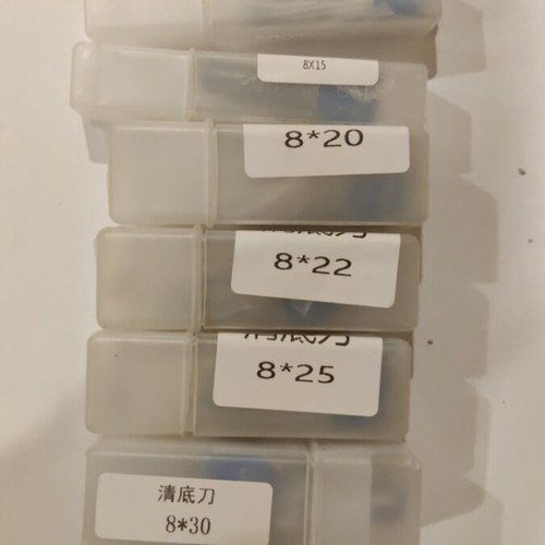 TCT Bottom Cleaning Router Bits Set new, 6 sizes, 8 mm shank
