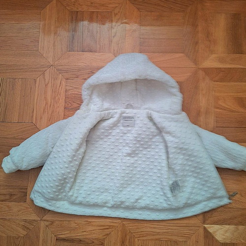 Birba baby jacket with rhinestones white, like new