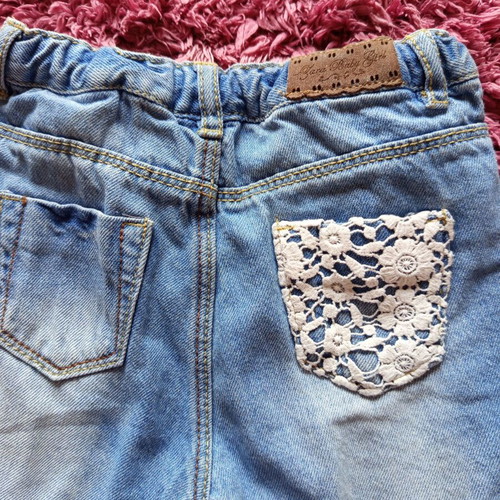 Zara baby denim jeans used for 18-24 months with lace