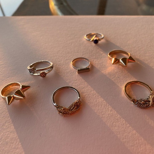 Ring set like new, gold and silver colors
