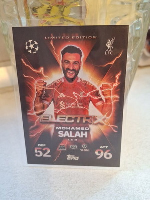 Mo Salah Topps Electrix limited edition card