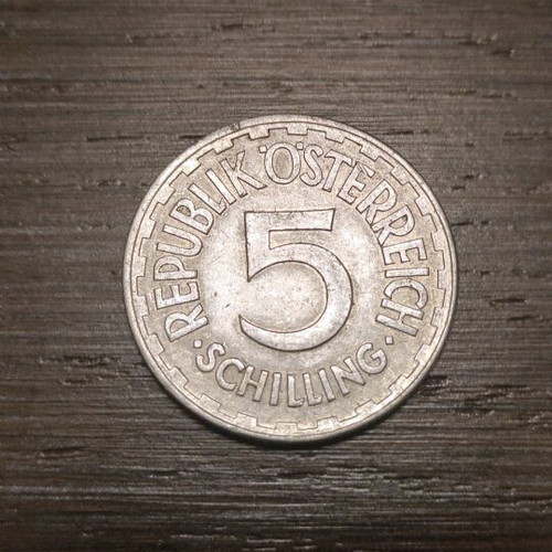 Austrian coins used, pack of 8, aluminum