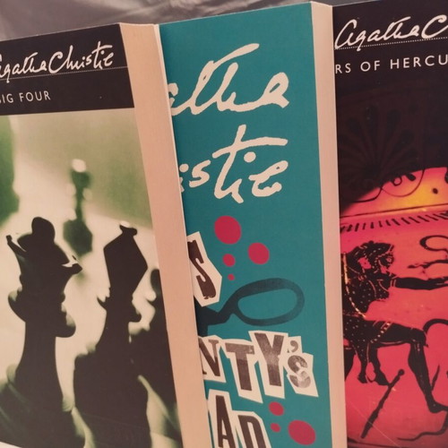Agatha Christie book set of 3 in like new condition, English