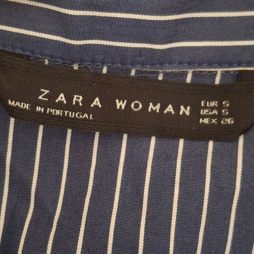Zara women's summer dress like new, blue white striped