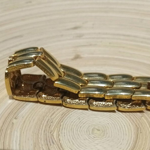 Vintage 90s Split Bracelet Stainless Steel like new