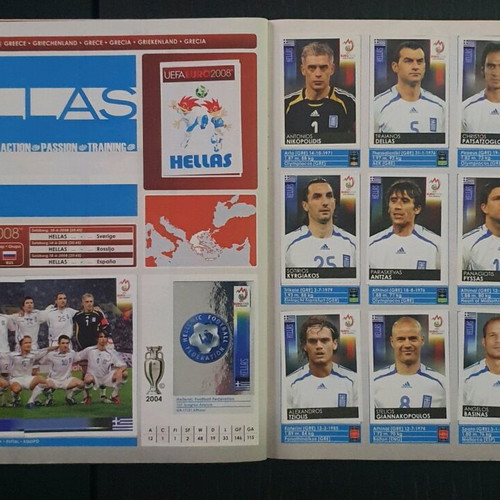 Panini EURO 2008 Austria-Switzerland album used, 100% complete