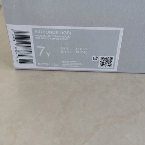 Nike Air Force 1 GS new, size 40, white and grey sneakers
