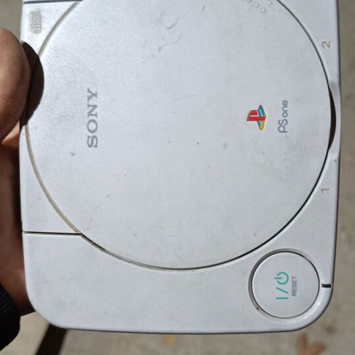 Sony PS one PS1 Slim console used, chipmodded with original SCPH-114 power supply