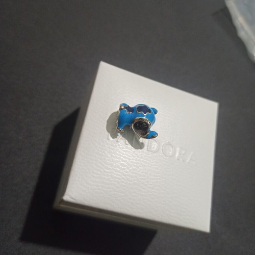 Pandora Charm Disney Stitch ALE S925 like new, blue