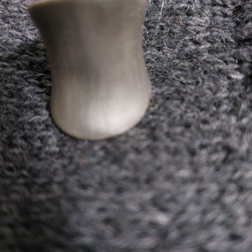 Chunky solid silver 9.25 ring used, textured with adjustable vintage style