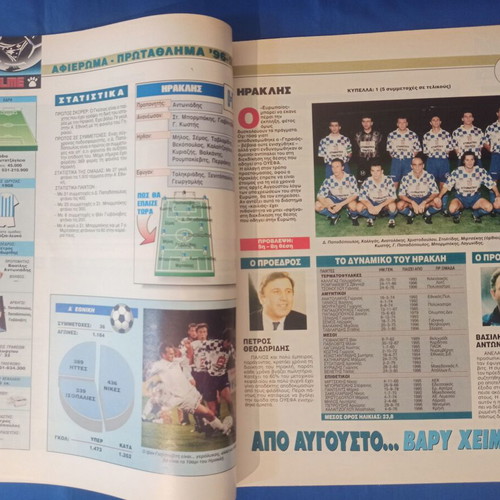 Pack of 2 tributes for the 1996-97 A Ethniki Championship like new
