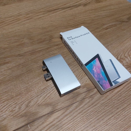 Multifunctional 6-in-2 USB Hub Docking Station for Microsoft Surface Pro 4/5/6 New