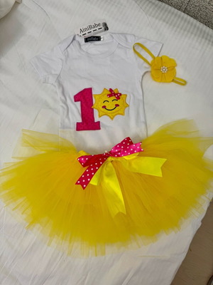 Birthday set for 1-year-old girl new with tag