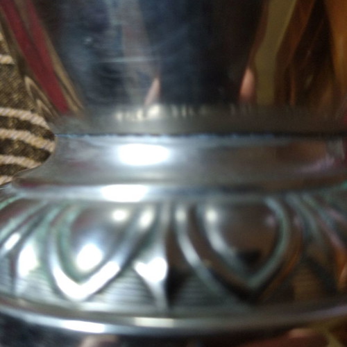 Brass vases used, set of two, Plata Gutenberg Lenk Austria