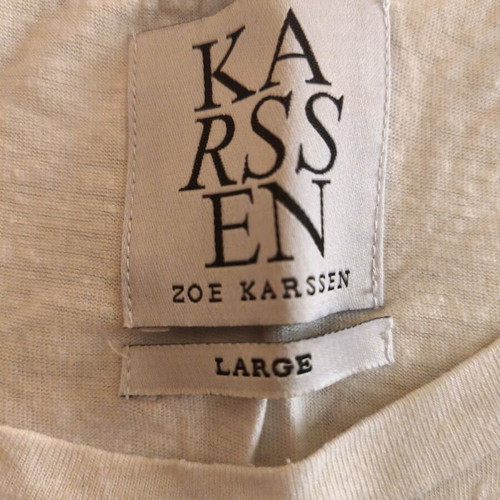 Zoe Karssen "Egoiste" unisex T-shirt size L like new, white