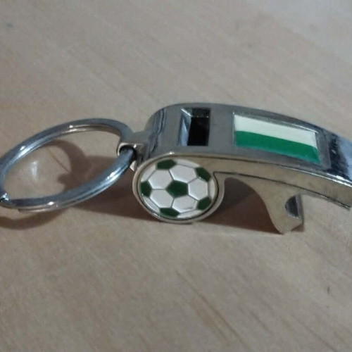 Whistle and bottle opener Panathinaikos keychain used, excellent condition