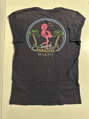 T-shirt Miami H&M used, size small, blue