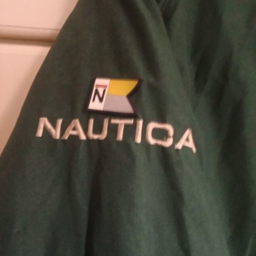 Nautica reversible jacket like new, beige and green, size XL