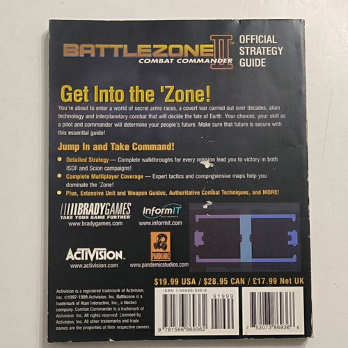 Strategy Guide Battlezone II: Combat Commander like new, English