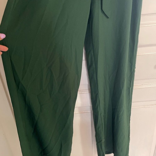 Women's jumpsuit pants green cypress new one size with belt