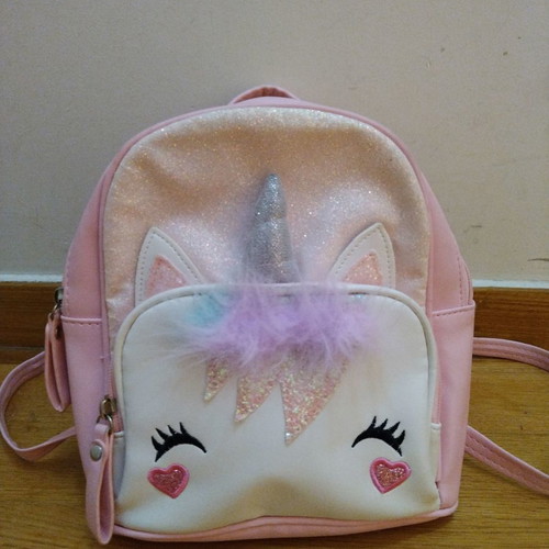 Small children's bag with small mark on back