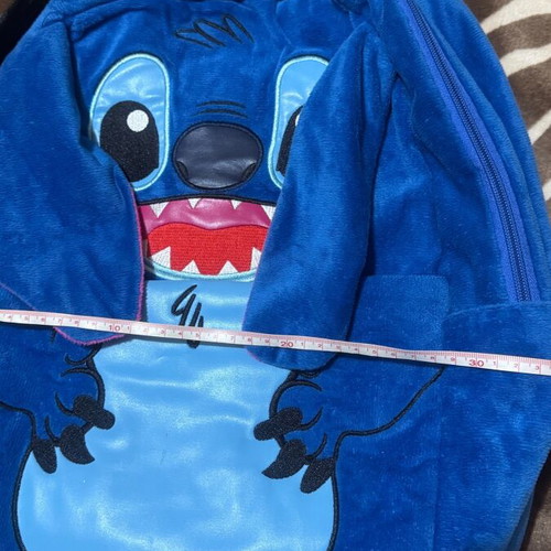Plush Stitch backpack like new, blue and pink
