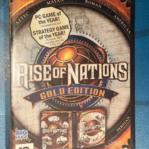 Rise Of Nations Gold Edition PC CD ROM like new