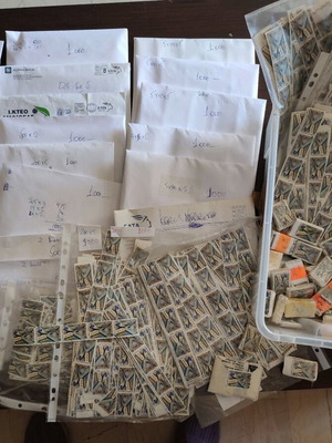 Γραμματόσημο Β' Κοινοτικό Πλαίσιο Στήριξης 1994-1999, 31.000 τεμάχια, σαν καινούργιο