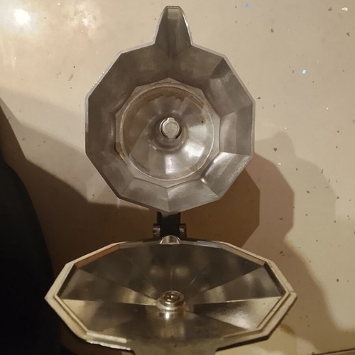 Ernesto Moka Pot coffee maker used, black color