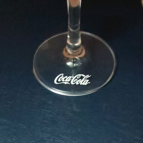 Coca Cola stemmed glass new