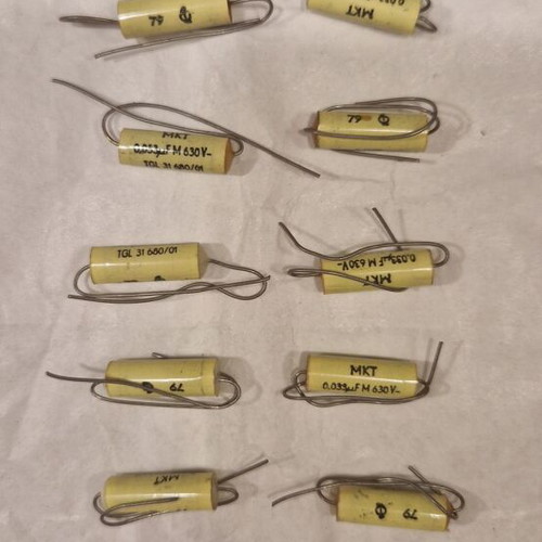 Vintage MKT Film Capacitors 0.033uF 630V Set of 20 New