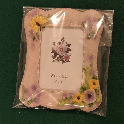 Decorative Koriza vintage floral photo frame 10x15cm (4x6)