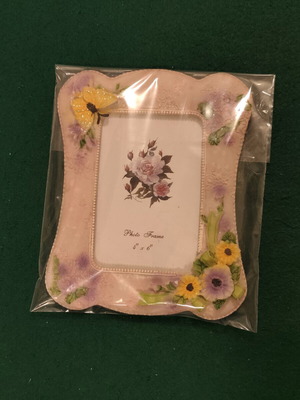 Decorative Koriza vintage floral photo frame 10x15cm (4x6)