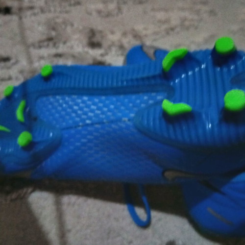 Nike football shoes size 36 blue like new, slightly used