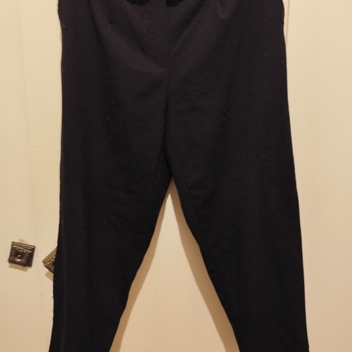 Pink Woman black pants XXL used with elastic waist and pockets