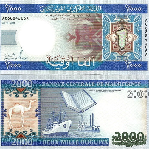 Mauritania 2,000 Ouguiya 2011 new