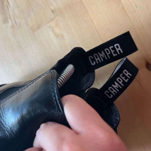 Camper boots used, black leather, size 36