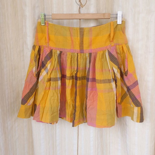 French Connection checked skirt used, airy fabric, multicolor, size M
