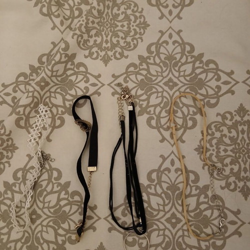 Chokers new, pack of 8 in various designs and colors